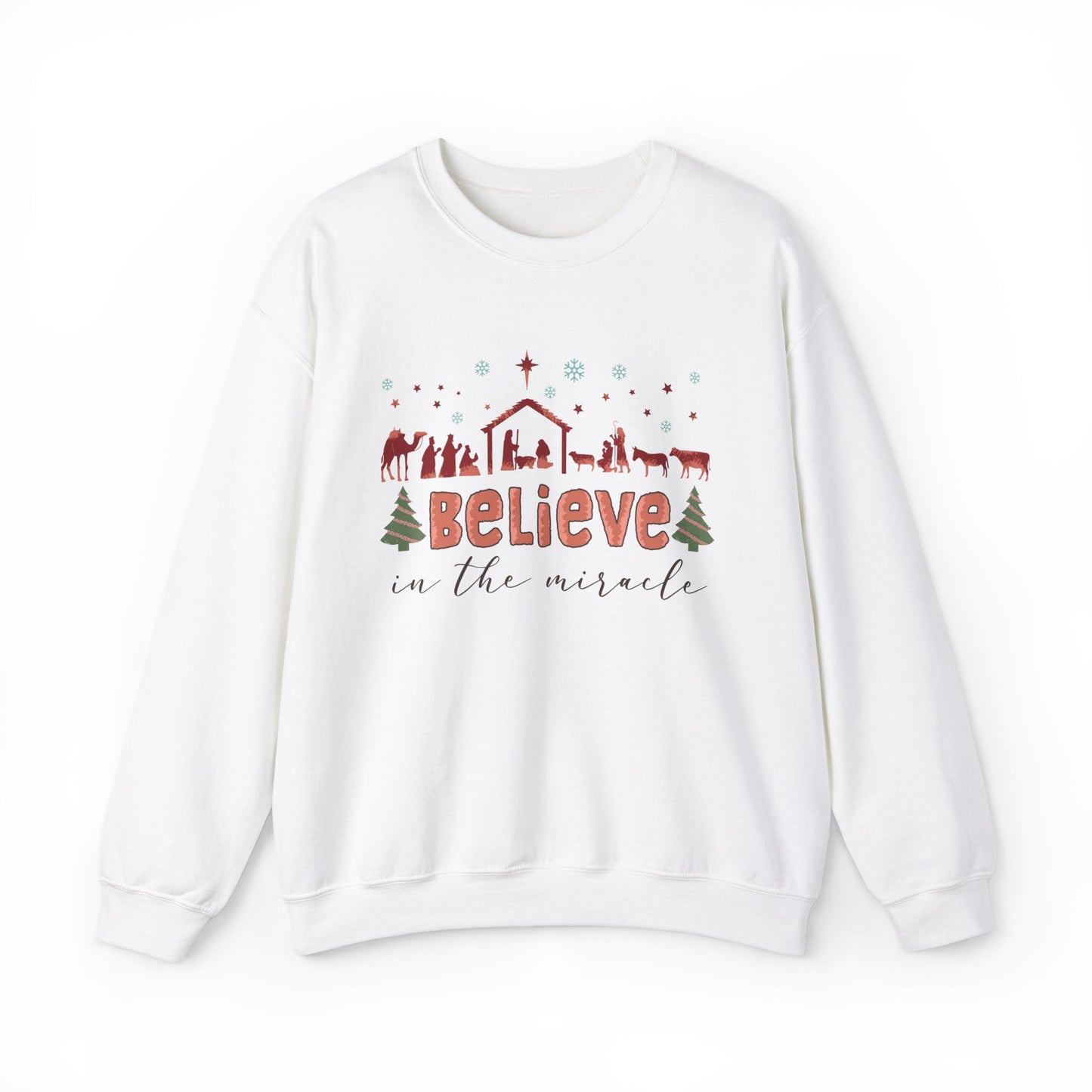 Believe in The Miracle Christmas Sweatshirt