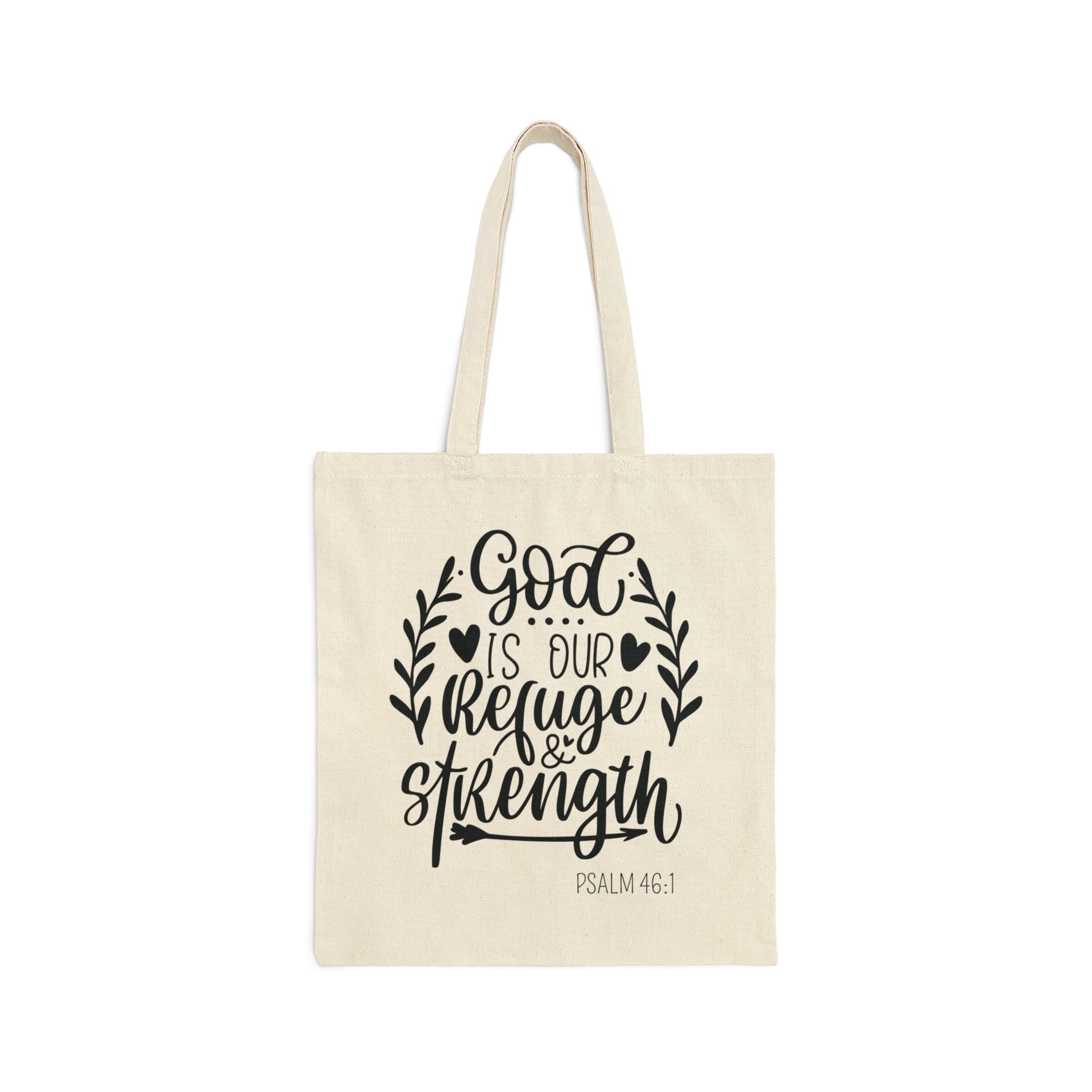 God is Our Refuge Christian Tote Bag tosave1life.com