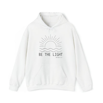 Be The Light Christian Hoodie White tosave1life.com