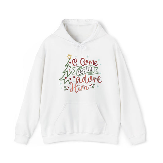 Let Us Adore Him Christmas Hoodie