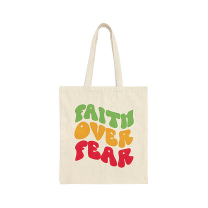 Faith Over Fear Christian Tote Bag tosave1life.com