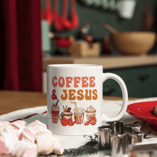 Coffee & Jesus Christian Mug 11oz tosave1life.com