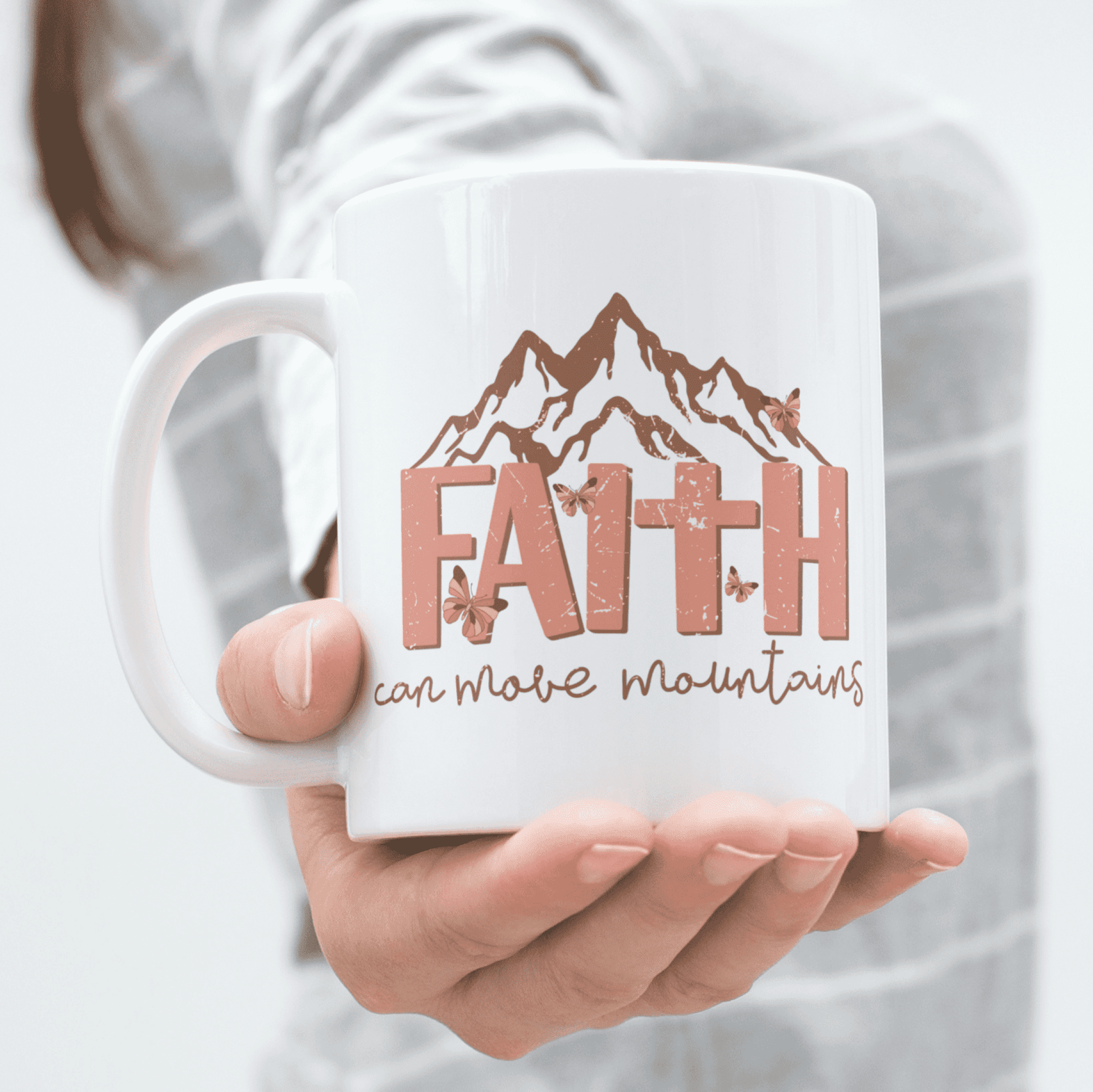 Faith Can Move Mountains Christian Mug 11oz tosave1life.com