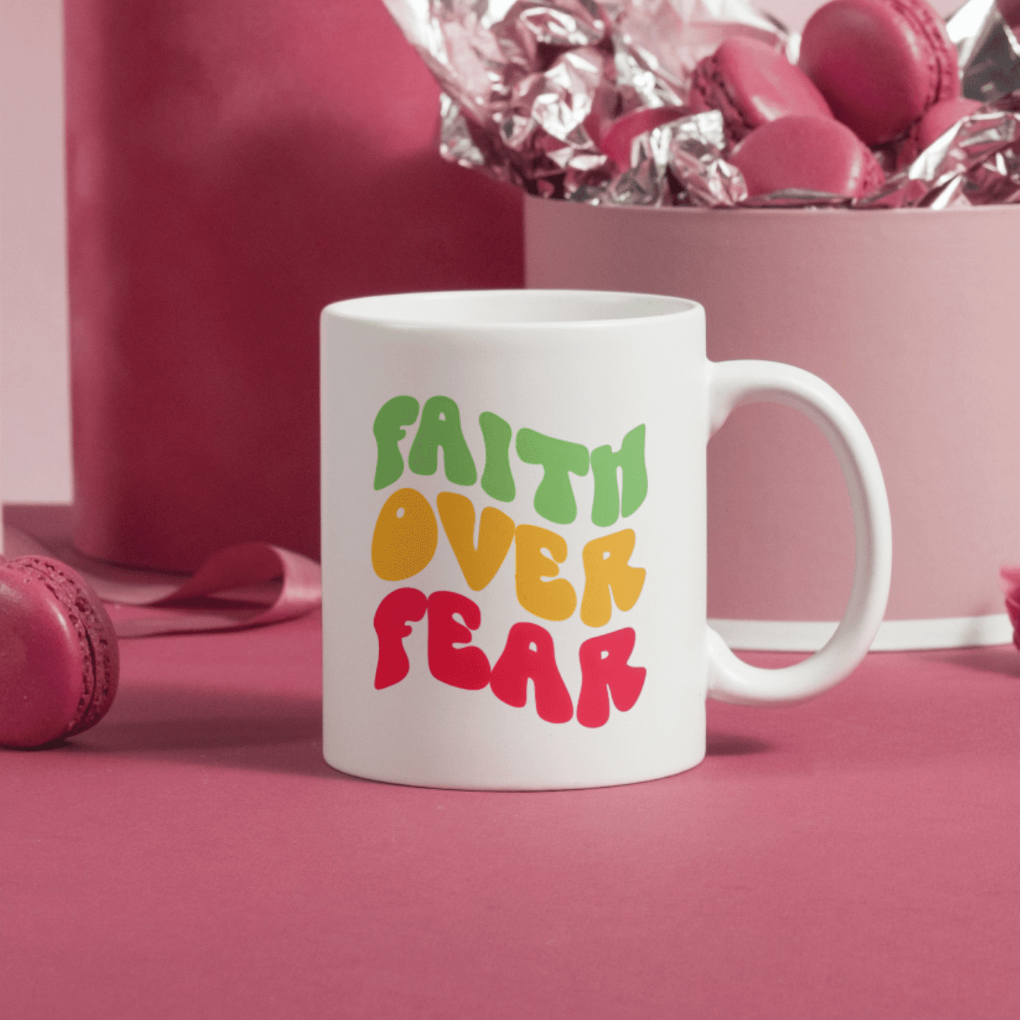 Faith Over Fear Christian Mug 11oz tosave1life.com