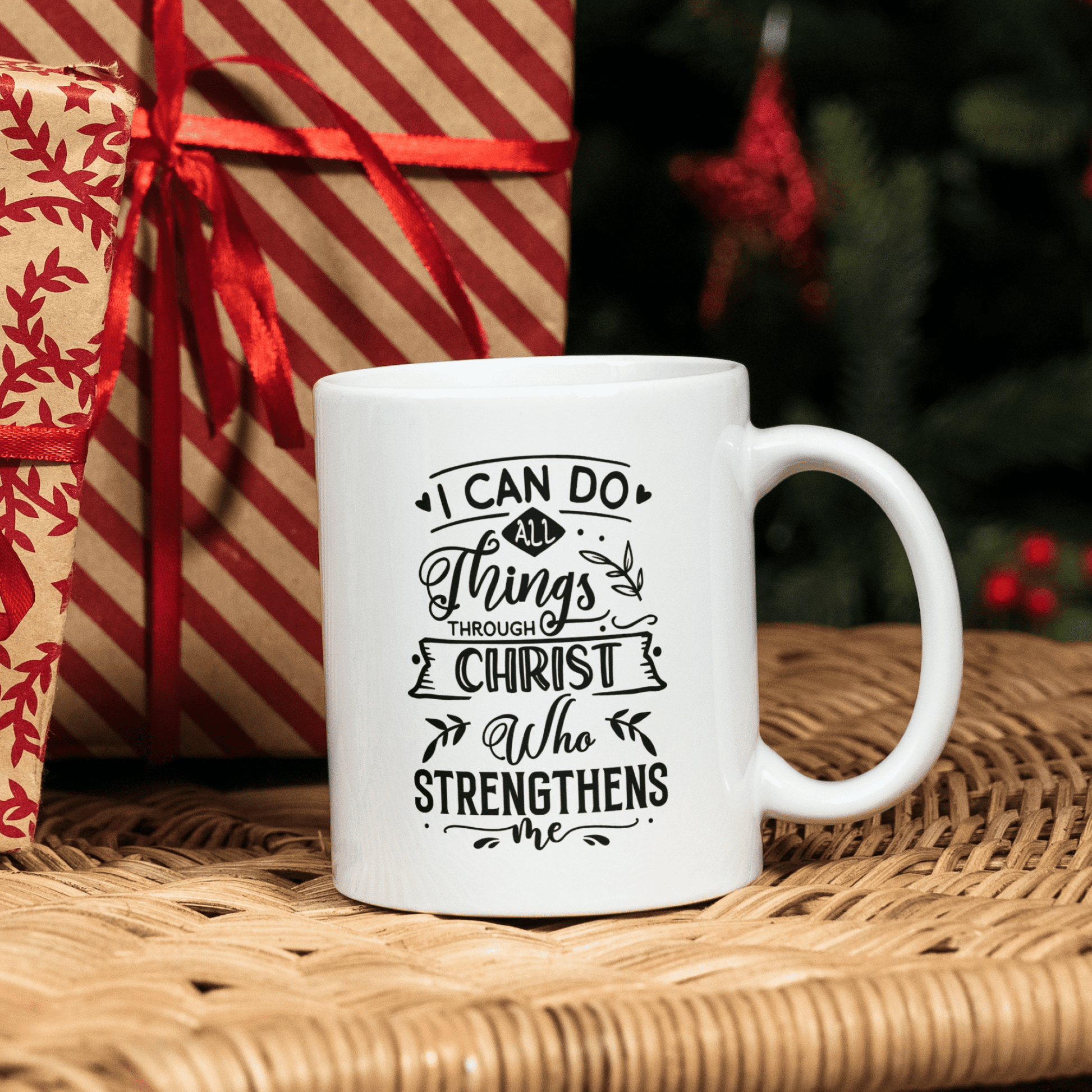 Through Christ Christian Mug 11oz tosave1life.com