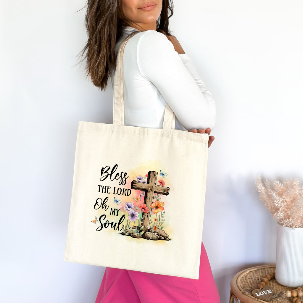 Bless The Lord Christian Tote Bag tosave1life.com