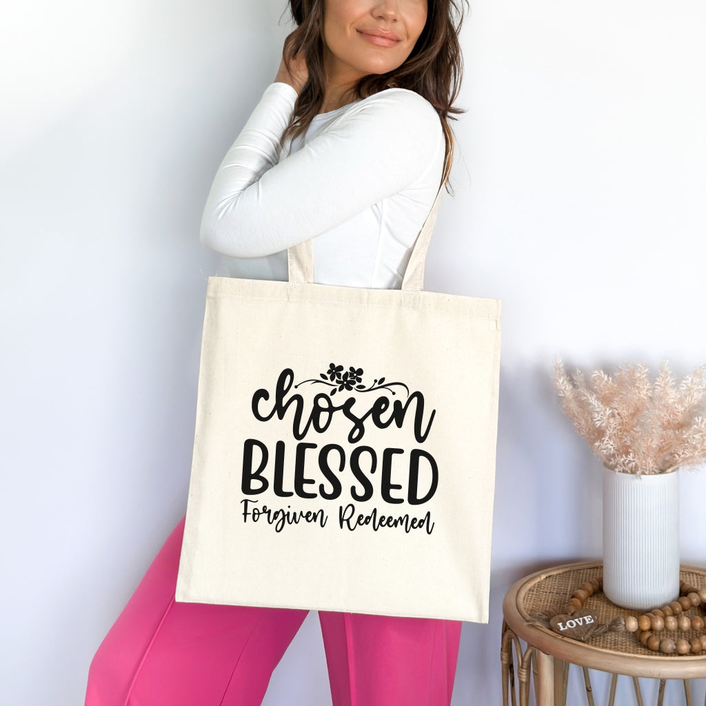 Chosen Christian Tote Bag tosave1life.com