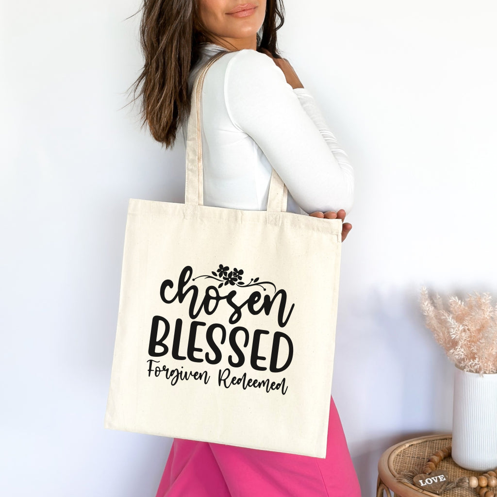 Chosen Christian Tote Bag tosave1life.com