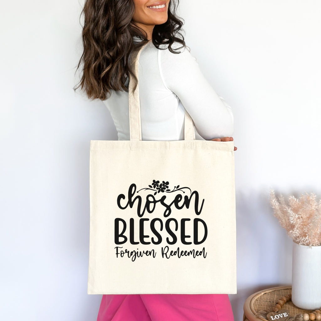 Chosen Christian Tote Bag tosave1life.com