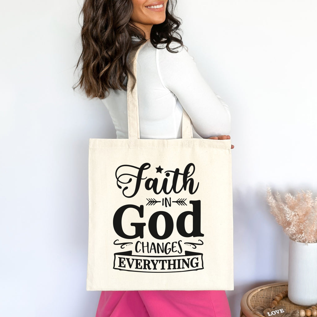 Faith in God Christian Tote Bag tosave1life.com