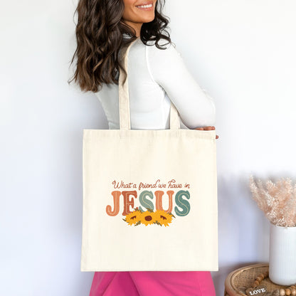 Friend in Jesus Christian Tote Bag tosave1life.com