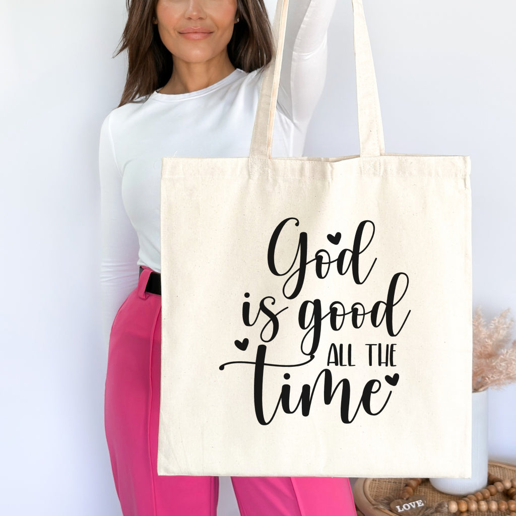 God is Good Christian Tote Bag tosave1life.com