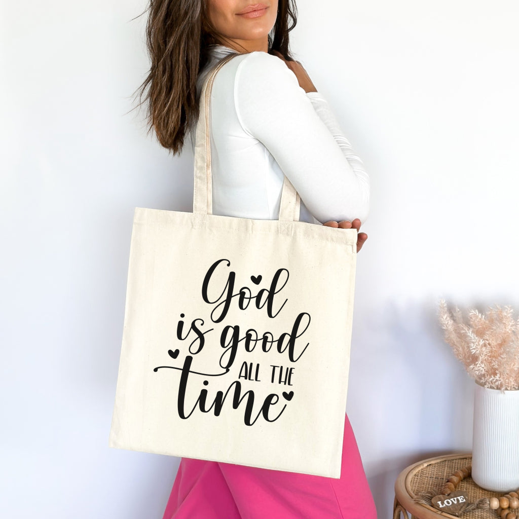 God is Good Christian Tote Bag tosave1life.com