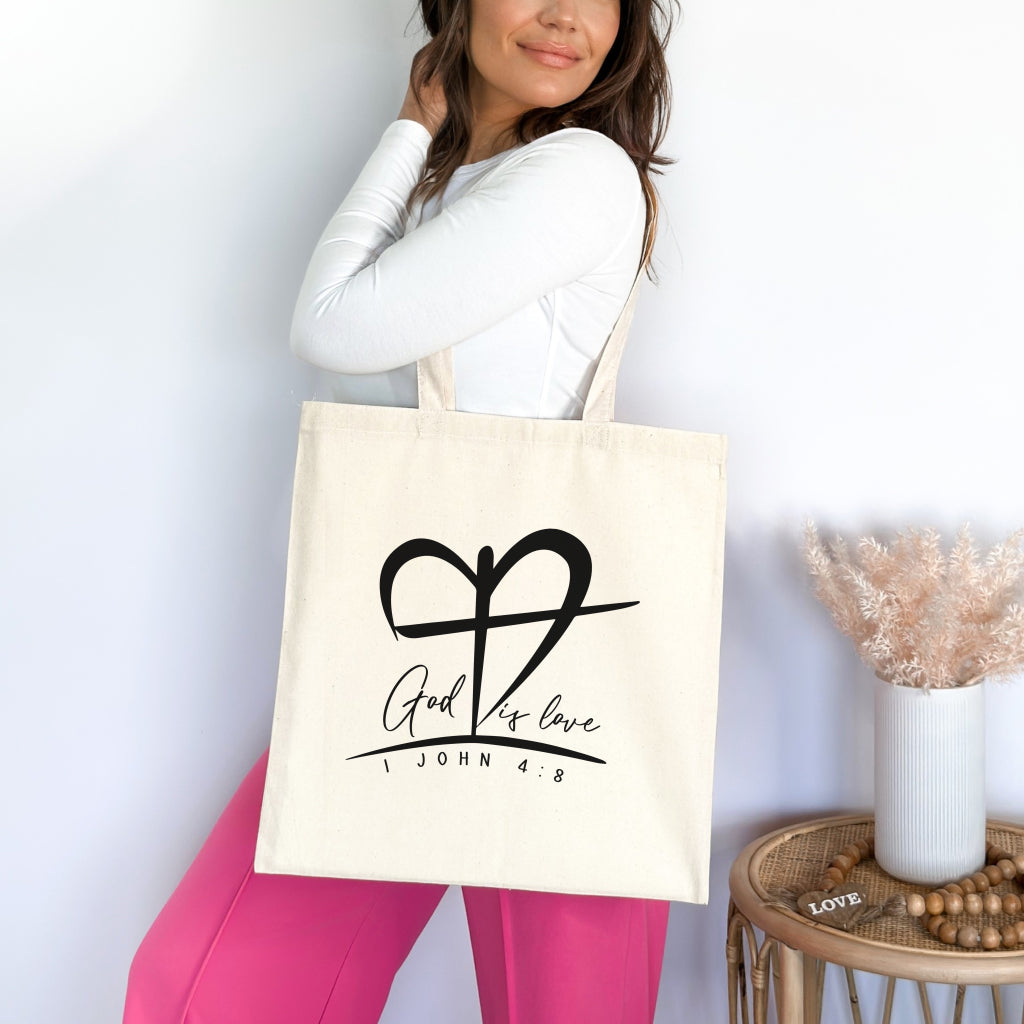 God is Love Christian Tote Bag tosave1life.com