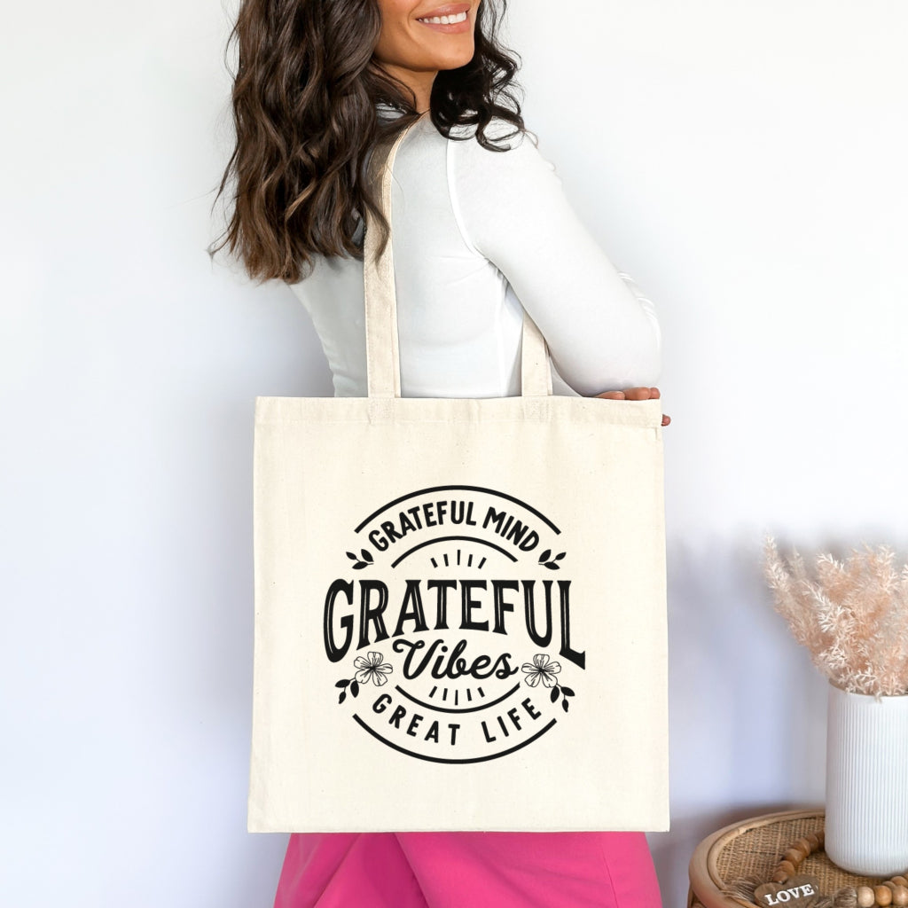 Grateful Vibes Christian Tote Bag tosave1life.com