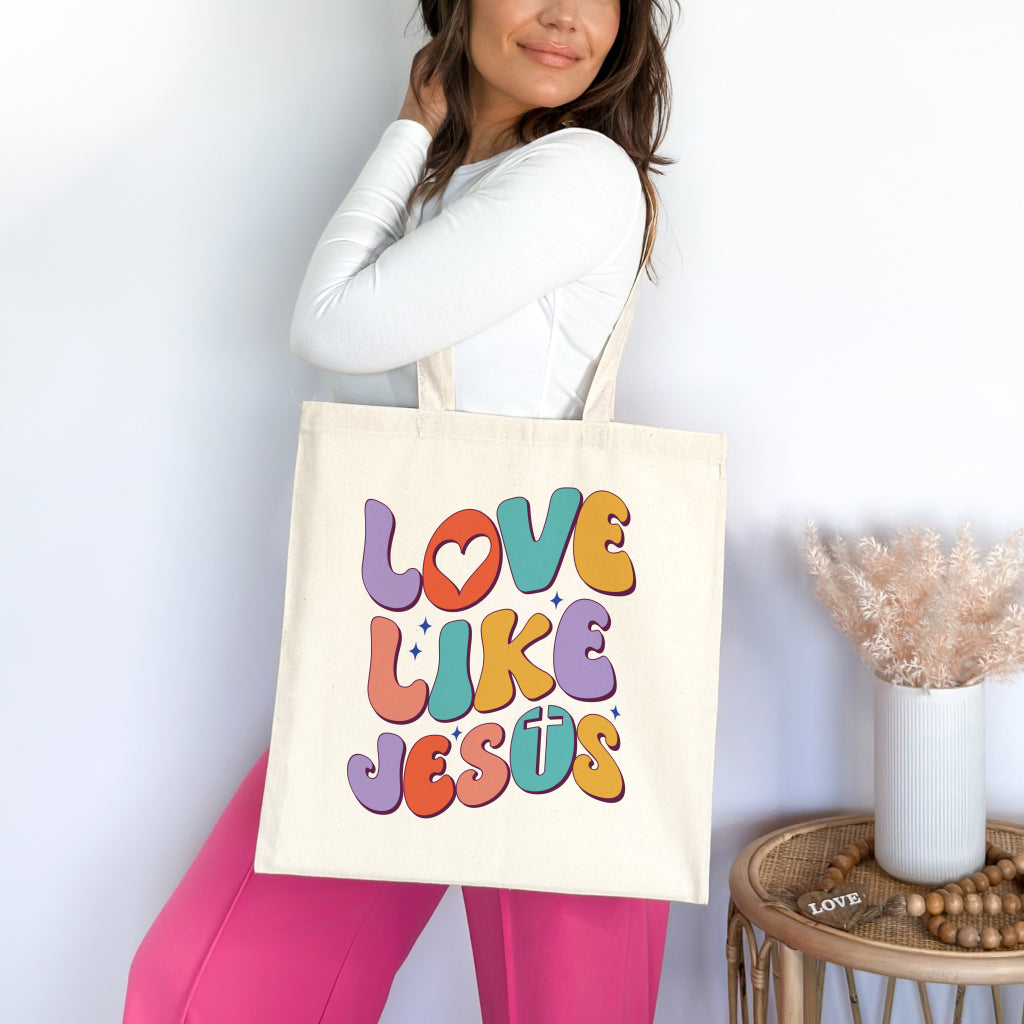 Love Like Jesus Christian Tote Bag tosave1life.com