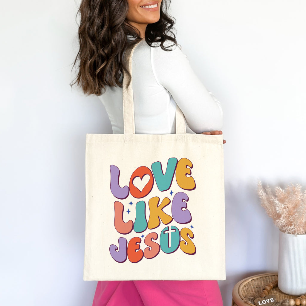 Love Like Jesus Christian Tote Bag tosave1life.com