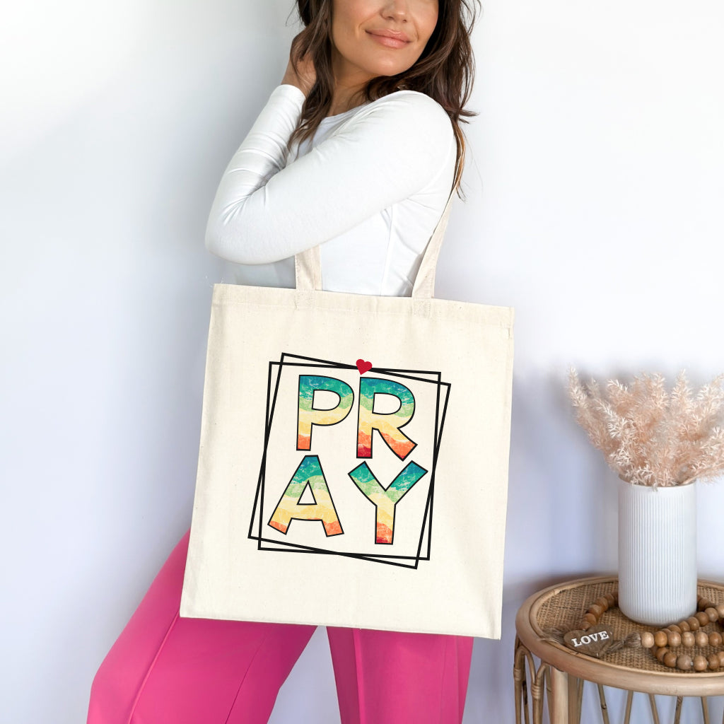 Pray Christian Tote Bag tosave1life.com