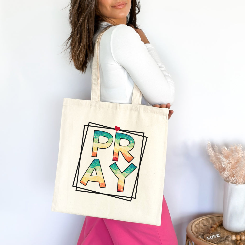 Pray Christian Tote Bag tosave1life.com