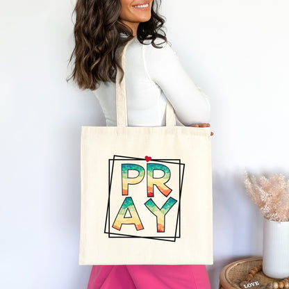 Pray Christian Tote Bag tosave1life.com