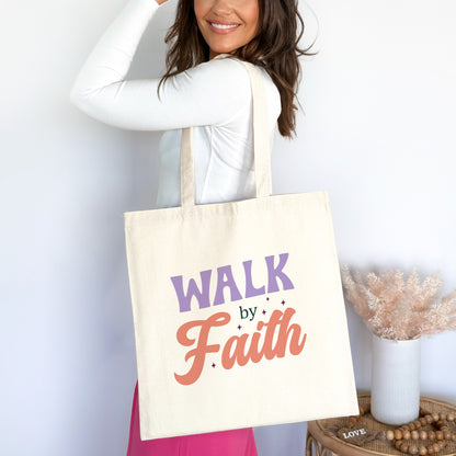 Walk by Faith Christian Tote Bag tosave1life.com