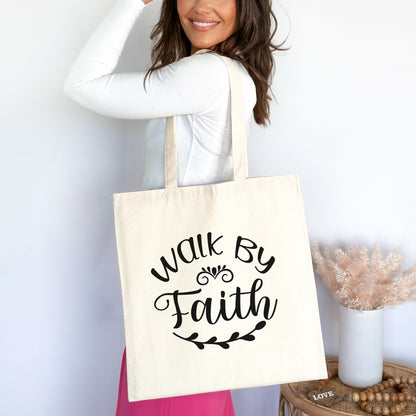 Walk by Faith Christian Tote Bag tosave1life.com